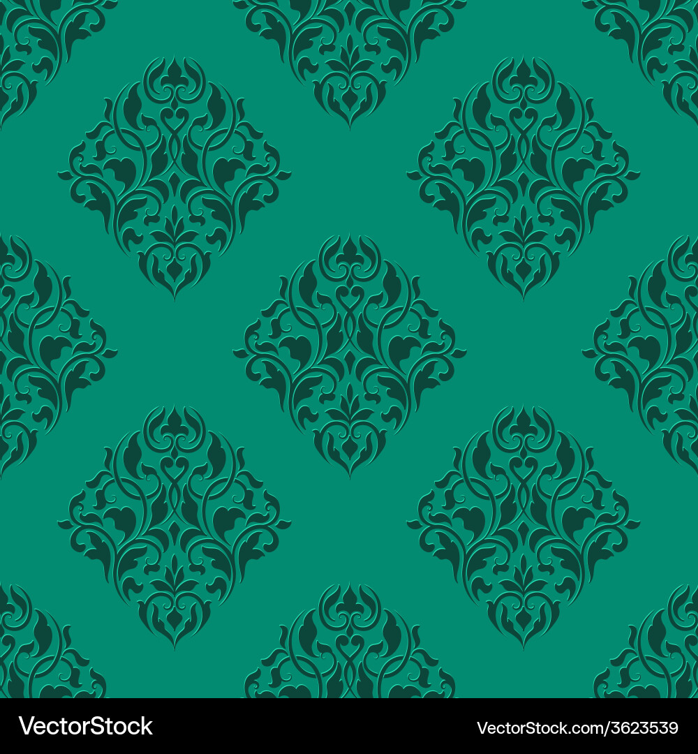 Elegant Damask Pattern Background vector image