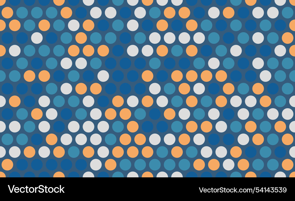 Polka dot pattern with abstract round shapes Vector Image