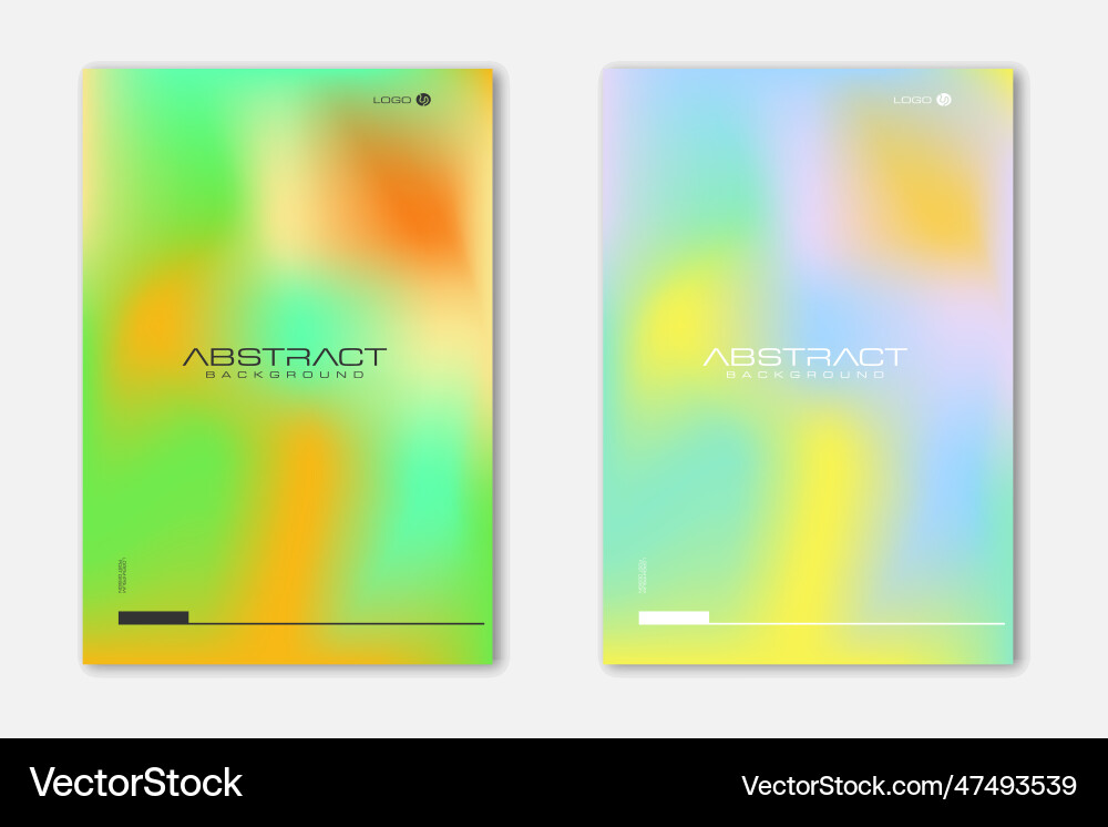 Poster set with mesh background abstract look Poster set with mesh background abstract look vector image