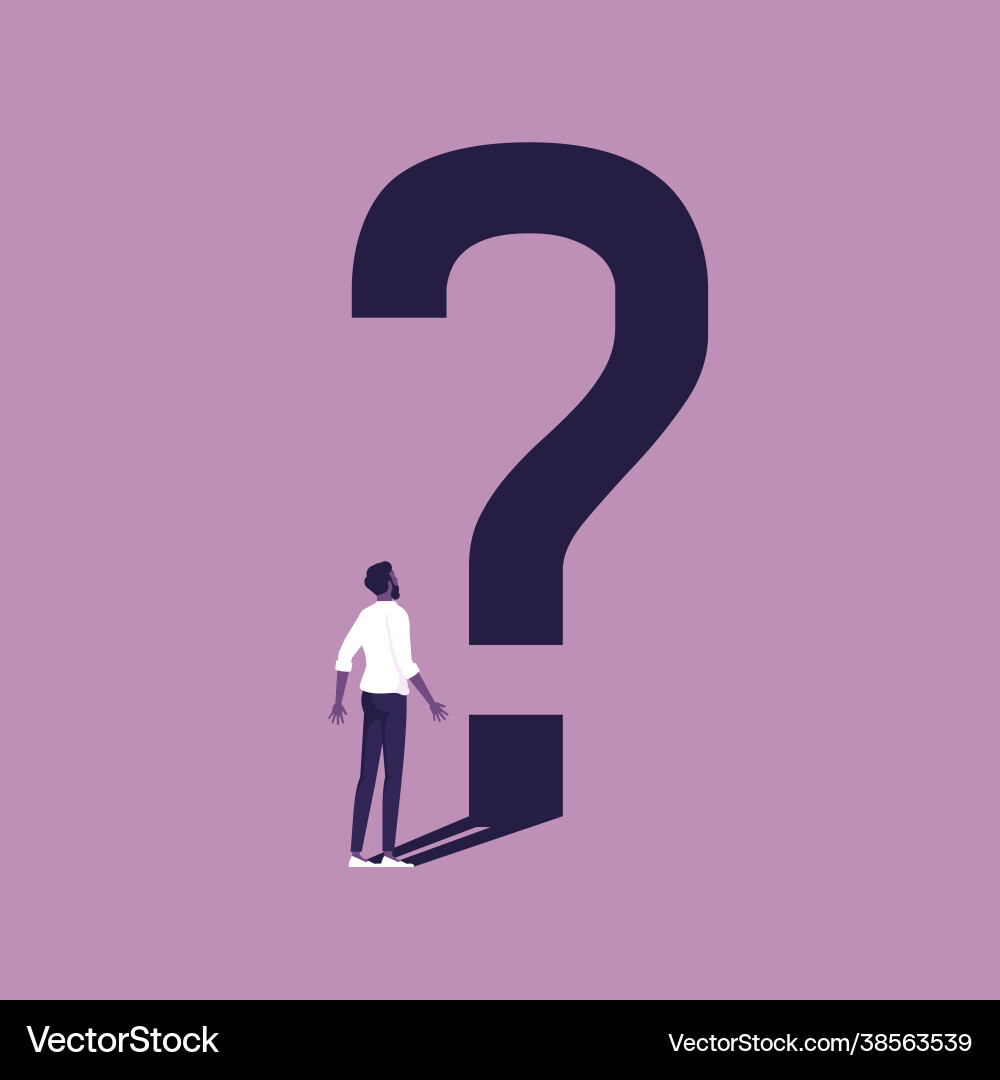 Problem Solving and Question Mark vector image