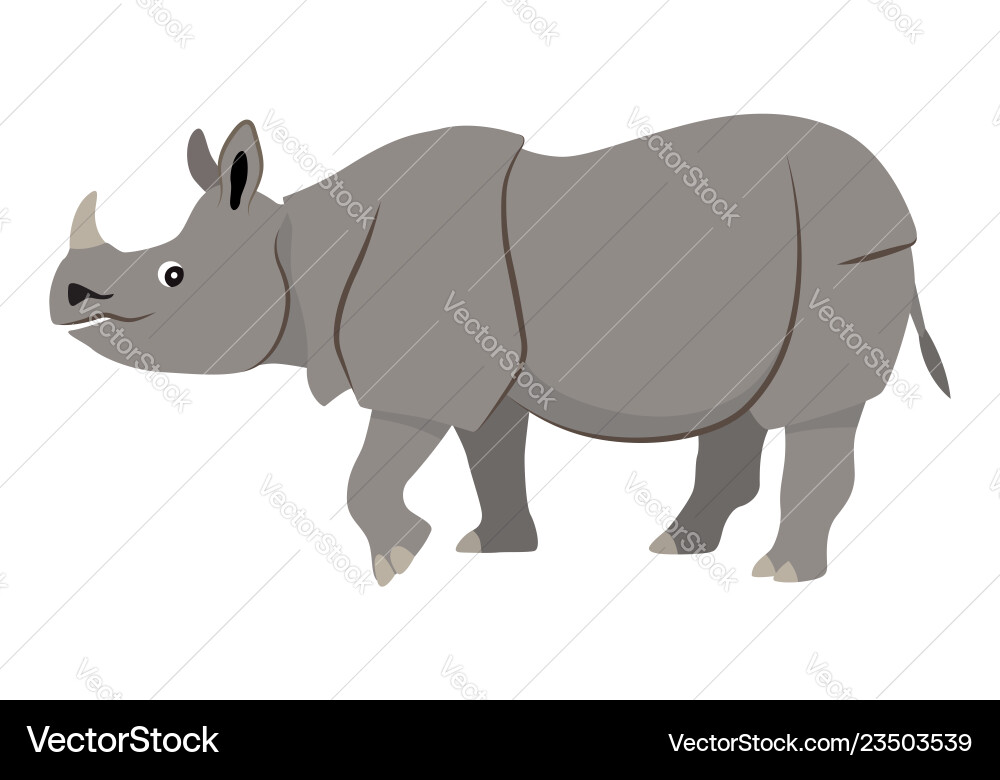 Süße wilde Tier grau wandern Rhinoceros Ikone Süße wilde Tier grau wandern Rhinoceros Ikone vektorbild
