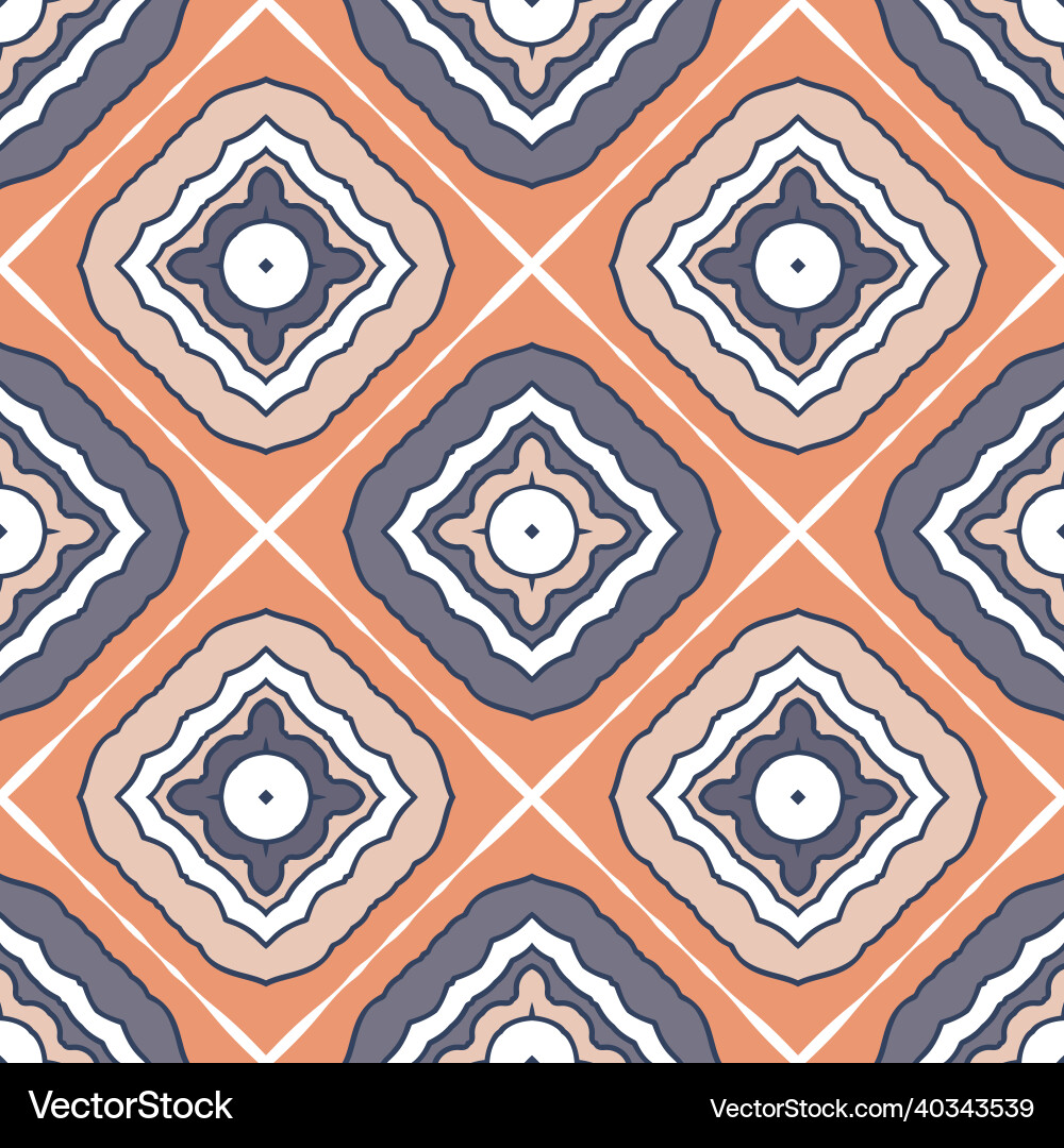 Seamless pattern with mosaic tiles Seamless pattern with mosaic tiles vector image