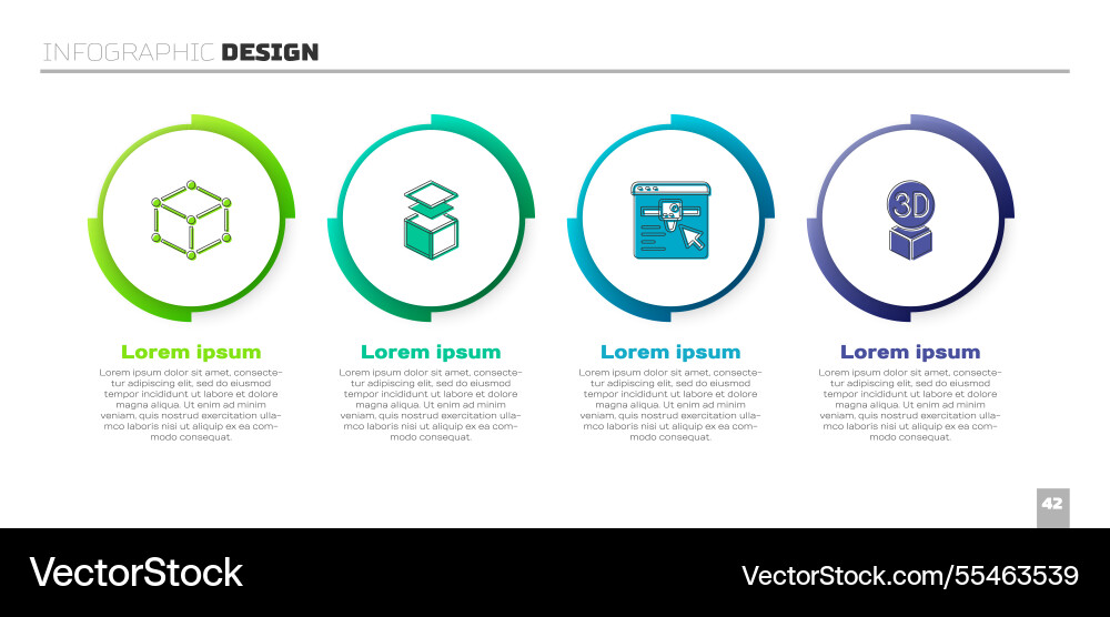 Set isometric cube layers 3d printer setting Set isometric cube layers 3d printer setting vector image