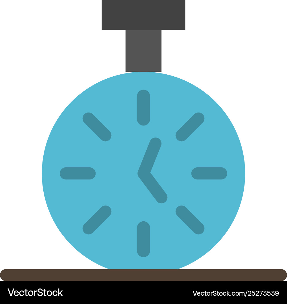 Stopwatch time timer count flat color icon Stopwatch time timer count flat color icon vector image