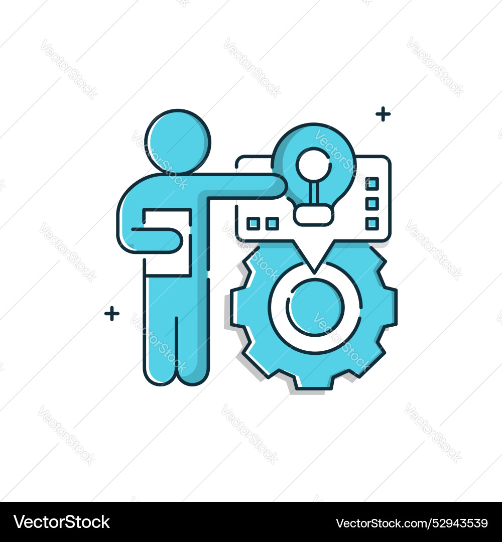 Task efficiency symbol icon design with editable vector image