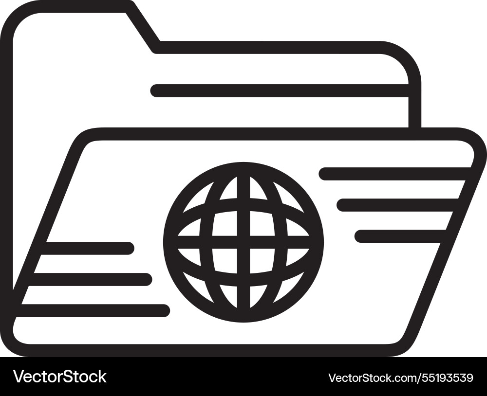 Web line icon design Vector Image