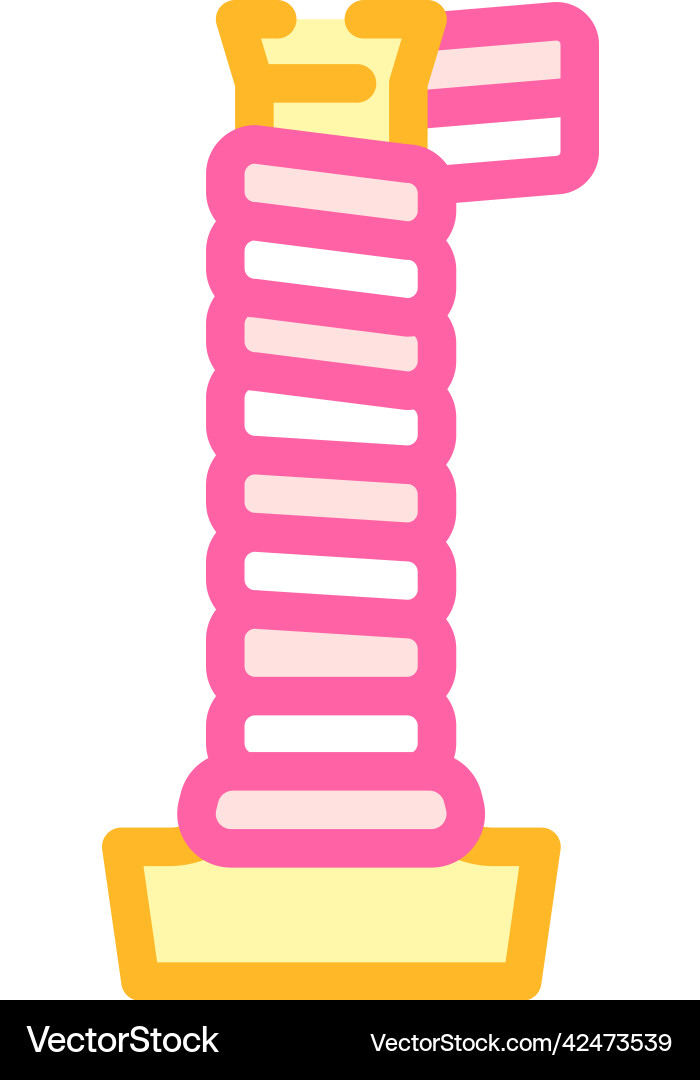 Winding on handle color icon Vector Image