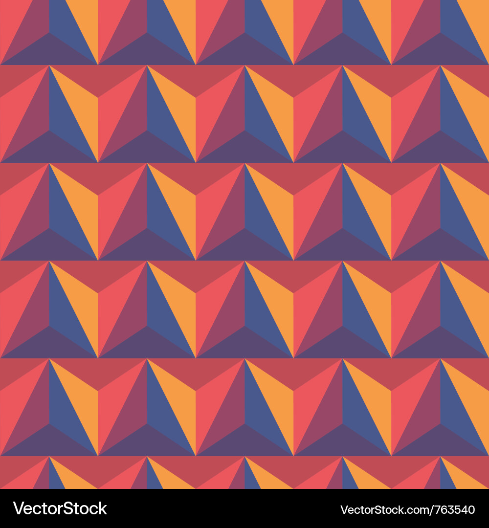3d abstract pyramidal background Vector Image