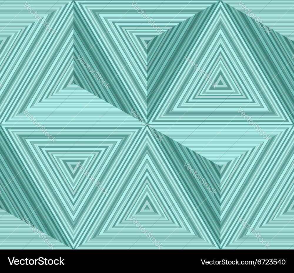 Abstract geometric pattern with striped triangles Vector Image