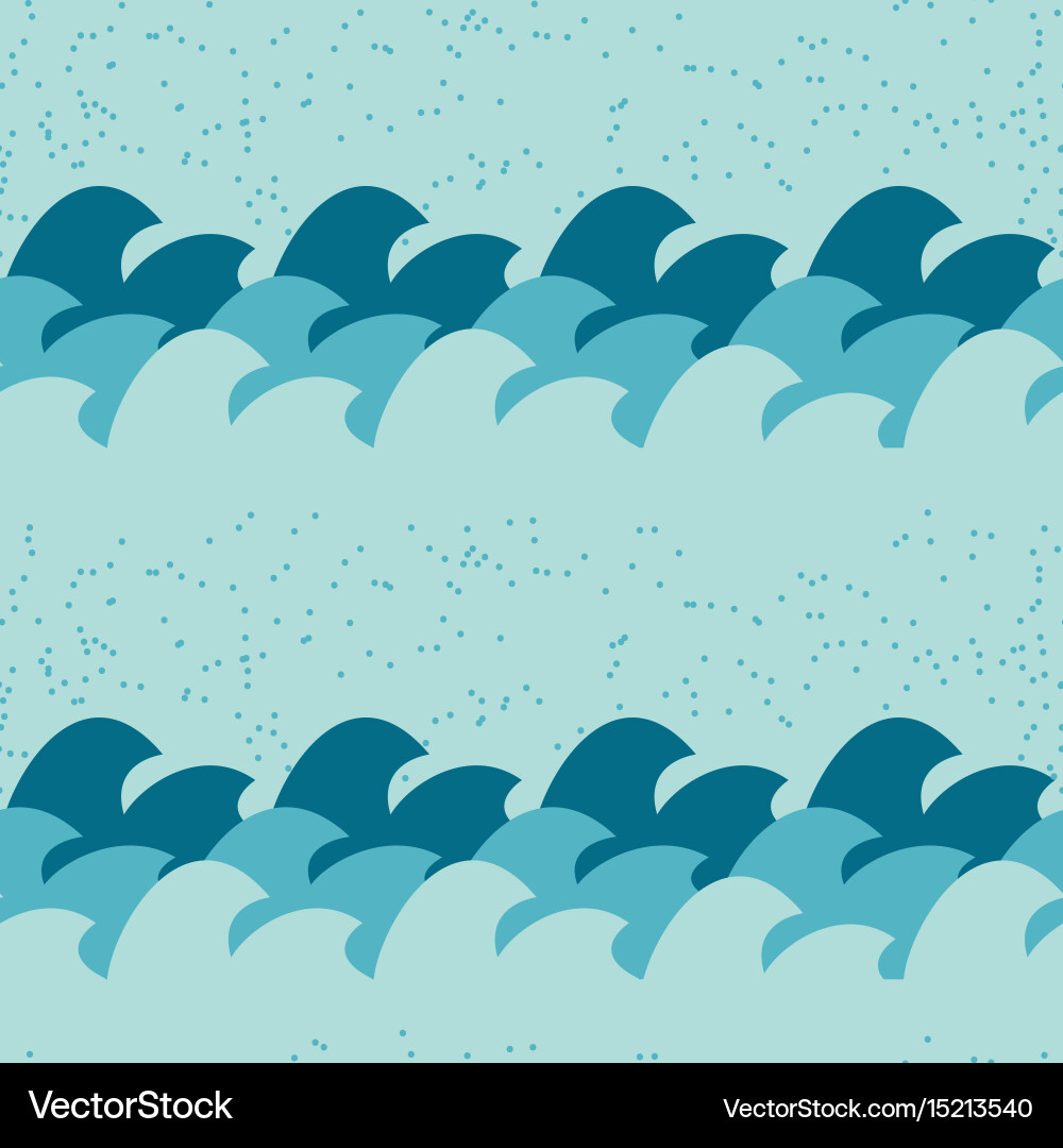 Abstract simple wave seamless pattern background vector image