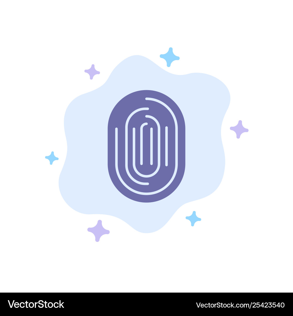Fingerprint identity recognition scan scanner Vector Image