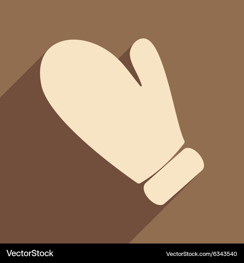 Flat with shadow icon and mobile application Vector Image