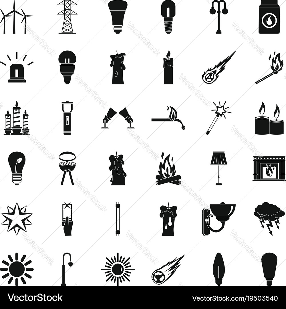 Helpdesk icons set simple style vector image
