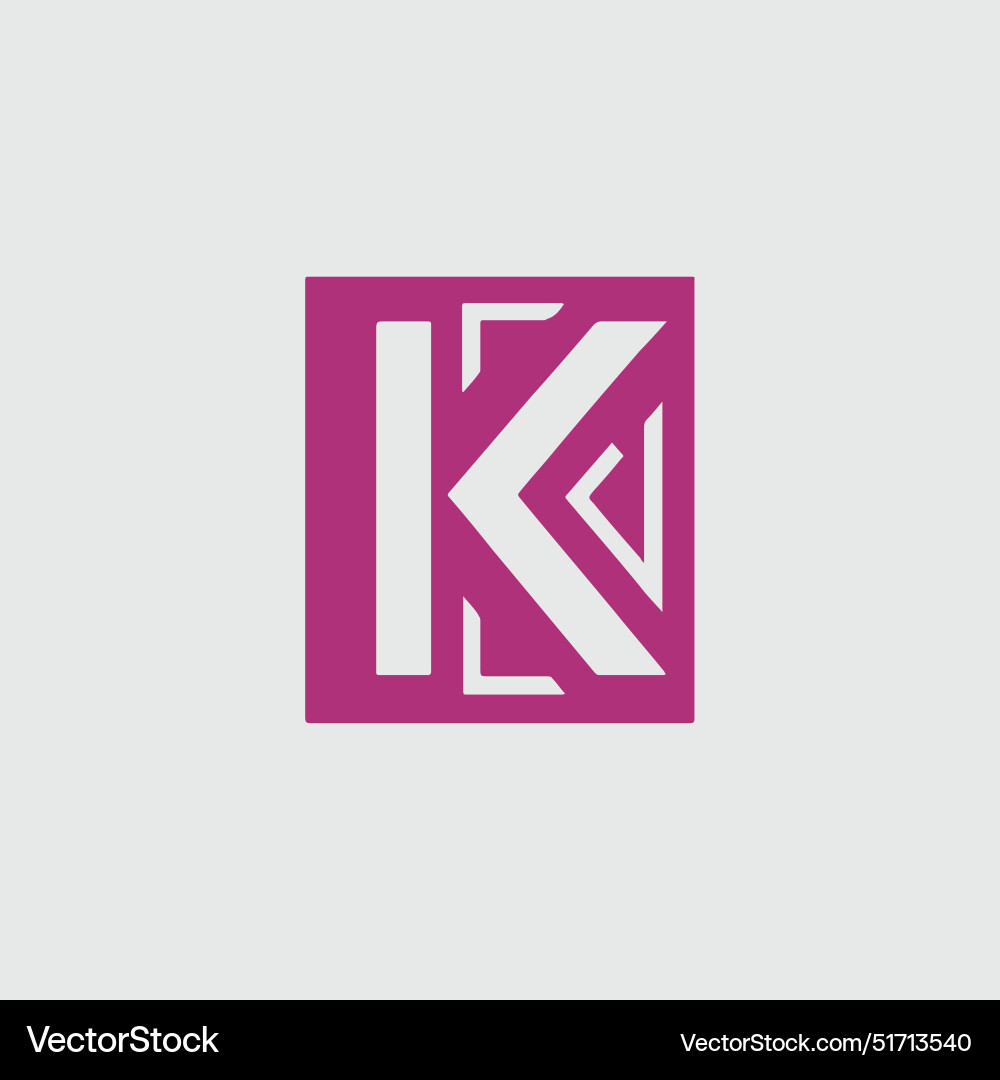 Letter k logo Royalty Free Vector Image - VectorStock