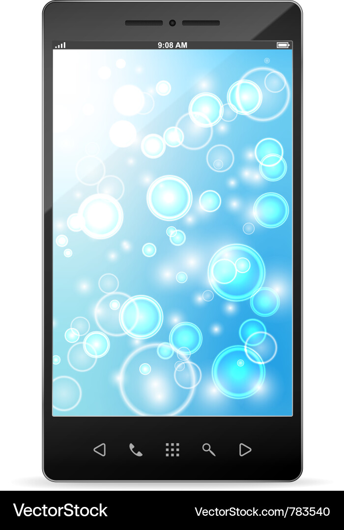 Modern Smartphone Display Vector Image