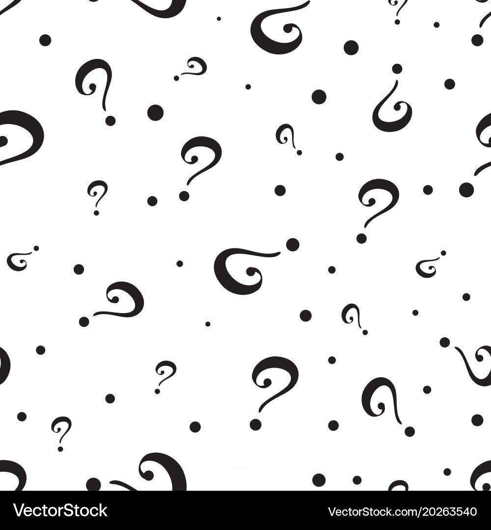 Question marks or interrogation pattern vector image