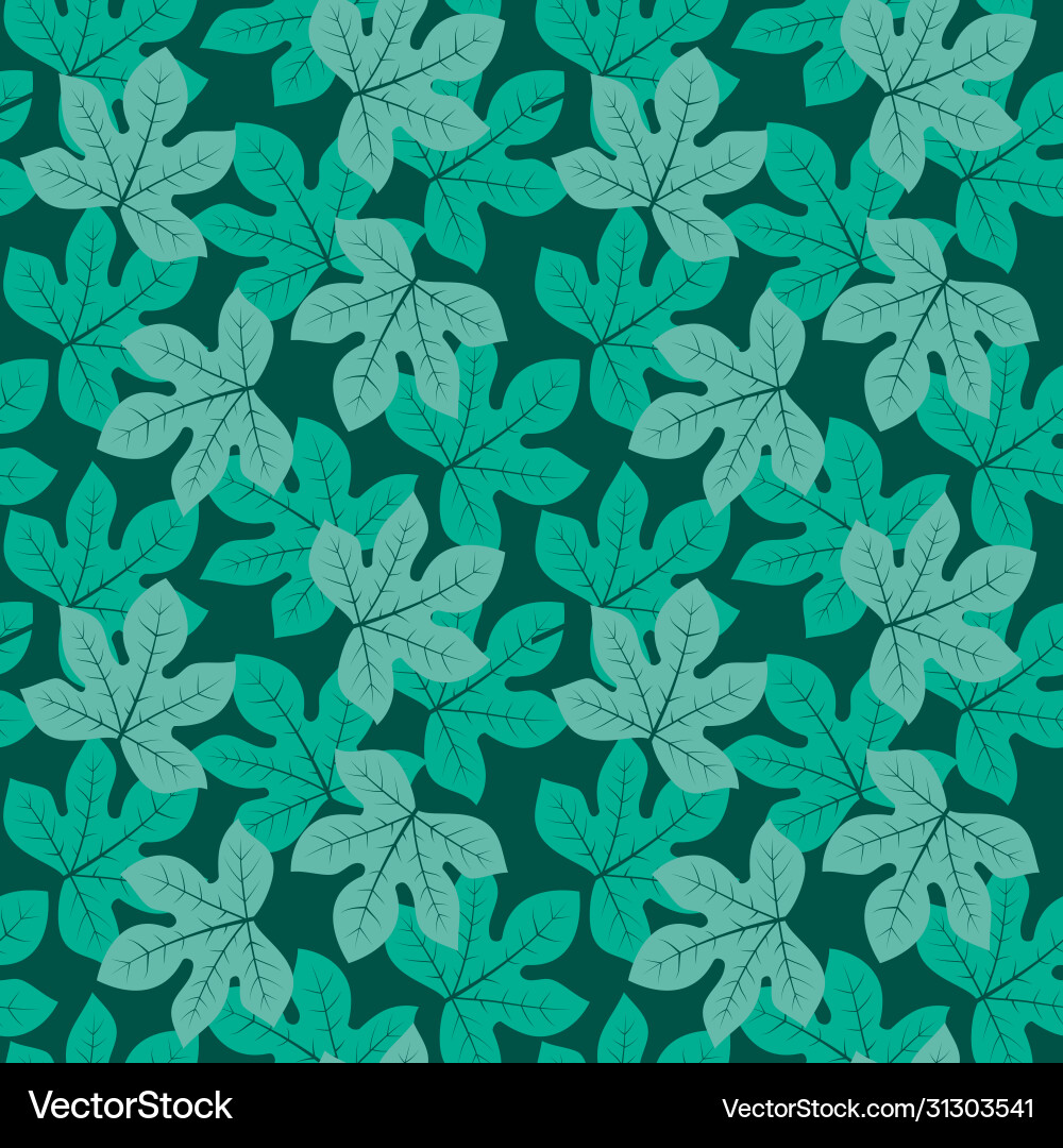 Abstract pattern fig tree colorful leaves Abstract pattern fig tree colorful leaves Vector Image