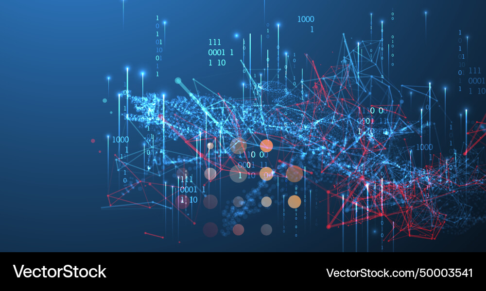 Big data abstract digital futuristic Big data abstract digital futuristic vector image