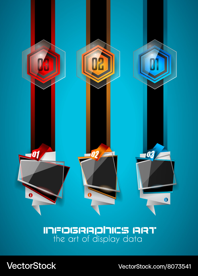 Clean infographic layout template for data Vector Image