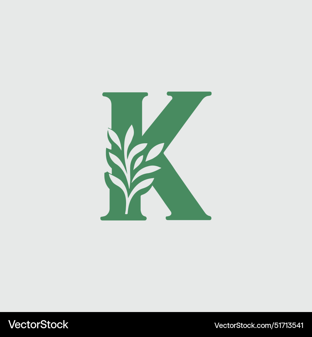 Letter k logo Royalty Free Vector Image - VectorStock