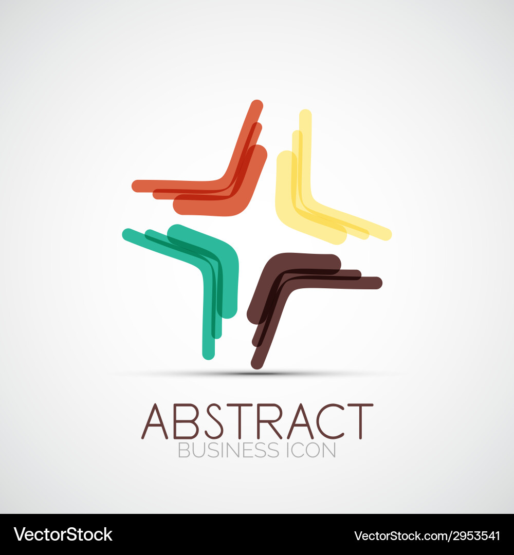 Line design loop logo Vector Image