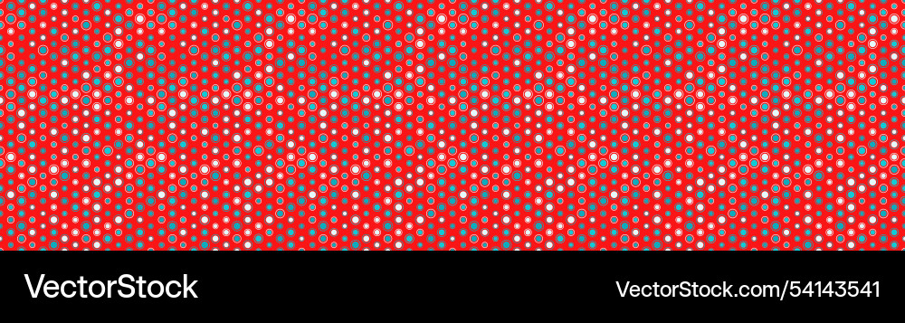 Polka dot pattern with abstract round shapes Vector Image