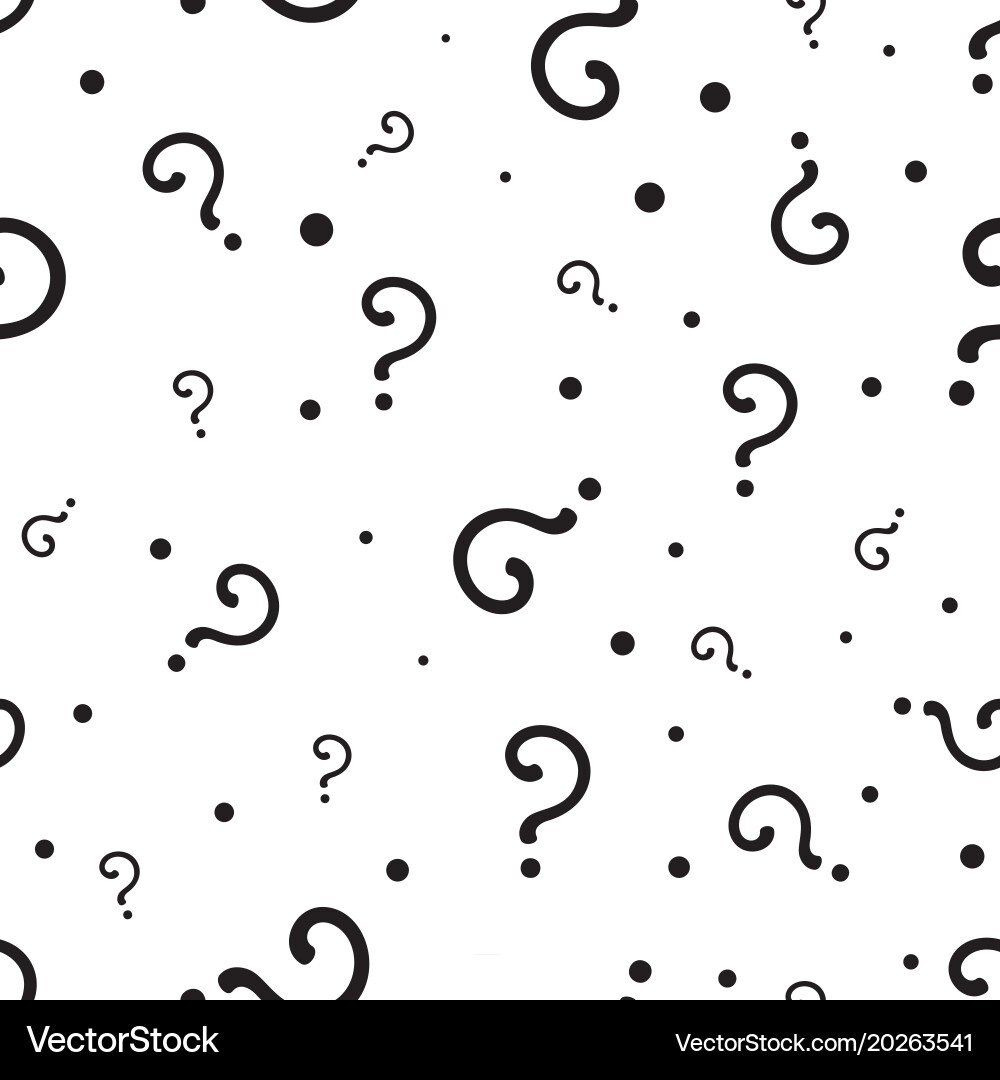 Question marks or interrogation pattern vector image