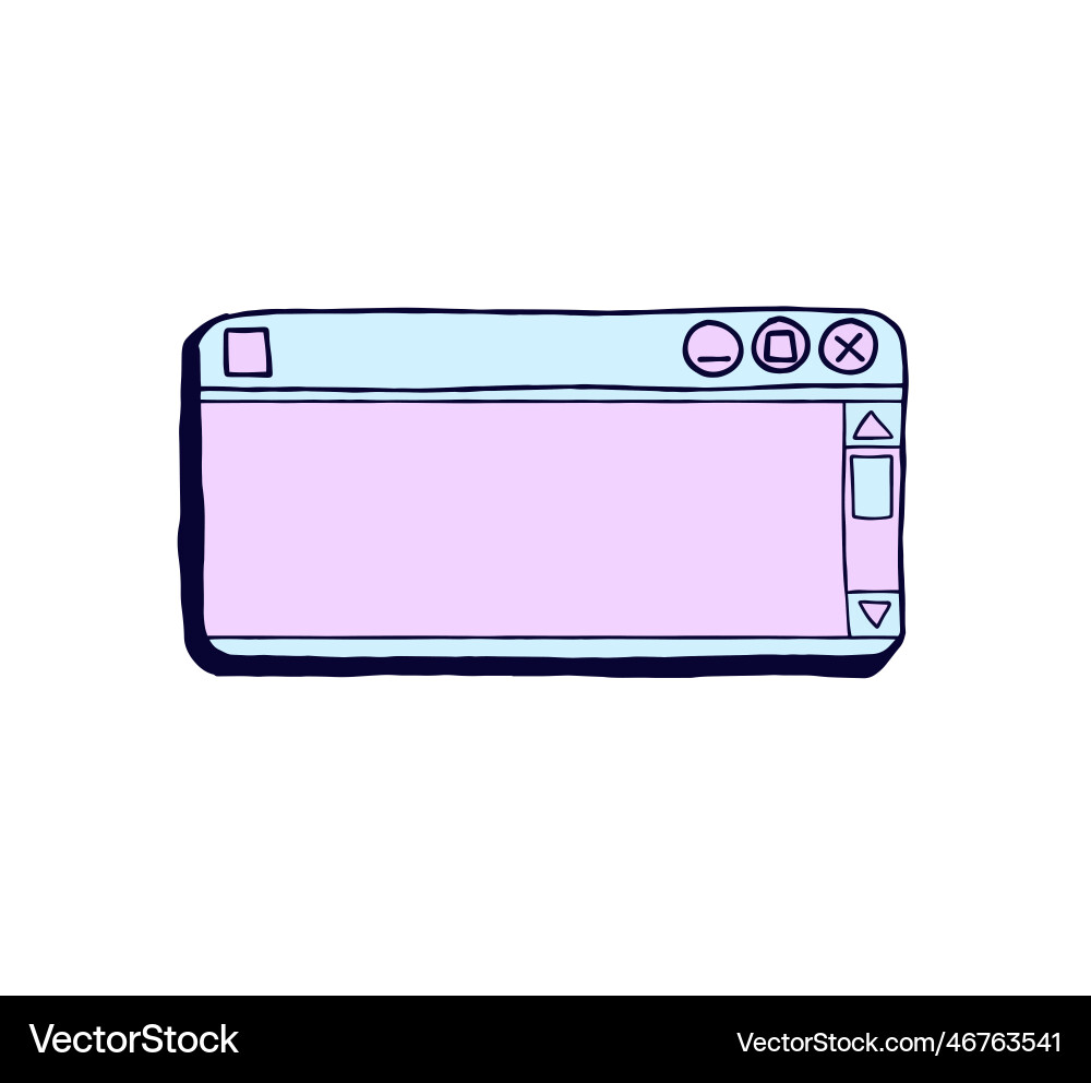 Retro vaporwave y2k computer interface Retro vaporwave y2k computer interface vector image