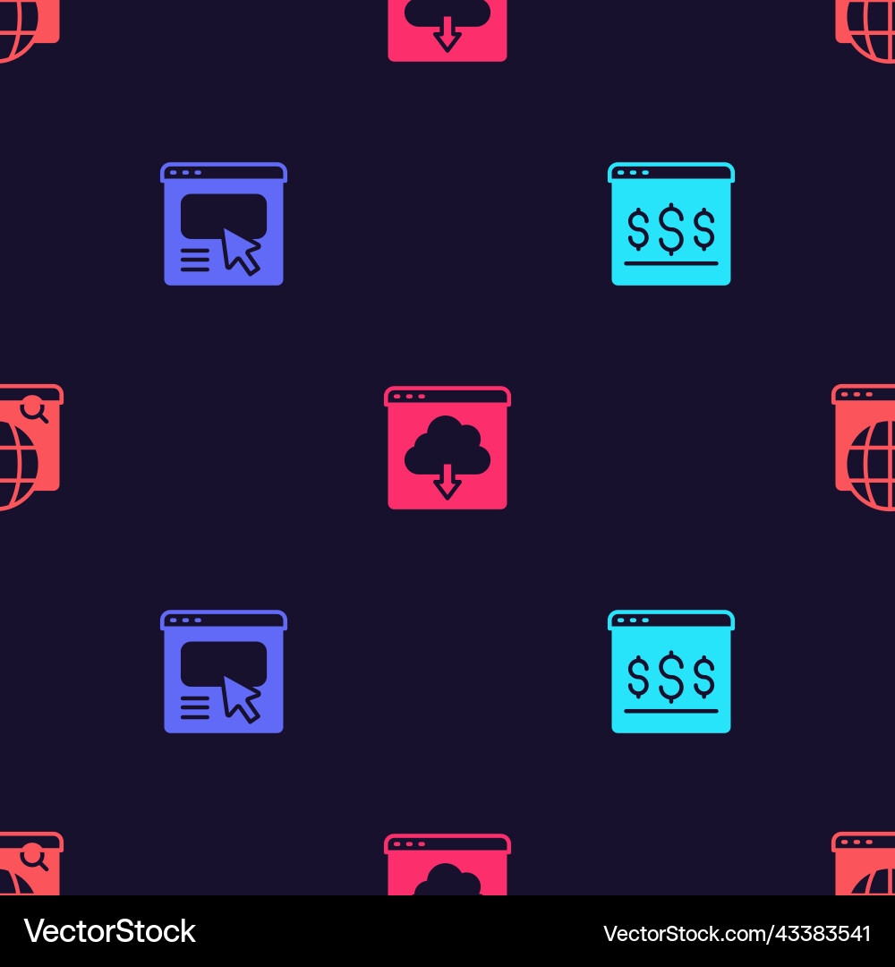 Set online shopping on screen ui or ux design Set online shopping on screen ui or ux design vector image