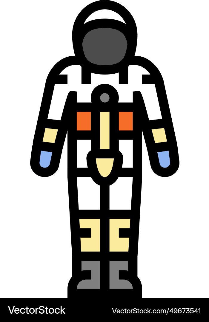 Spacesuit space exploration color icon Spacesuit space exploration color icon Vector Image