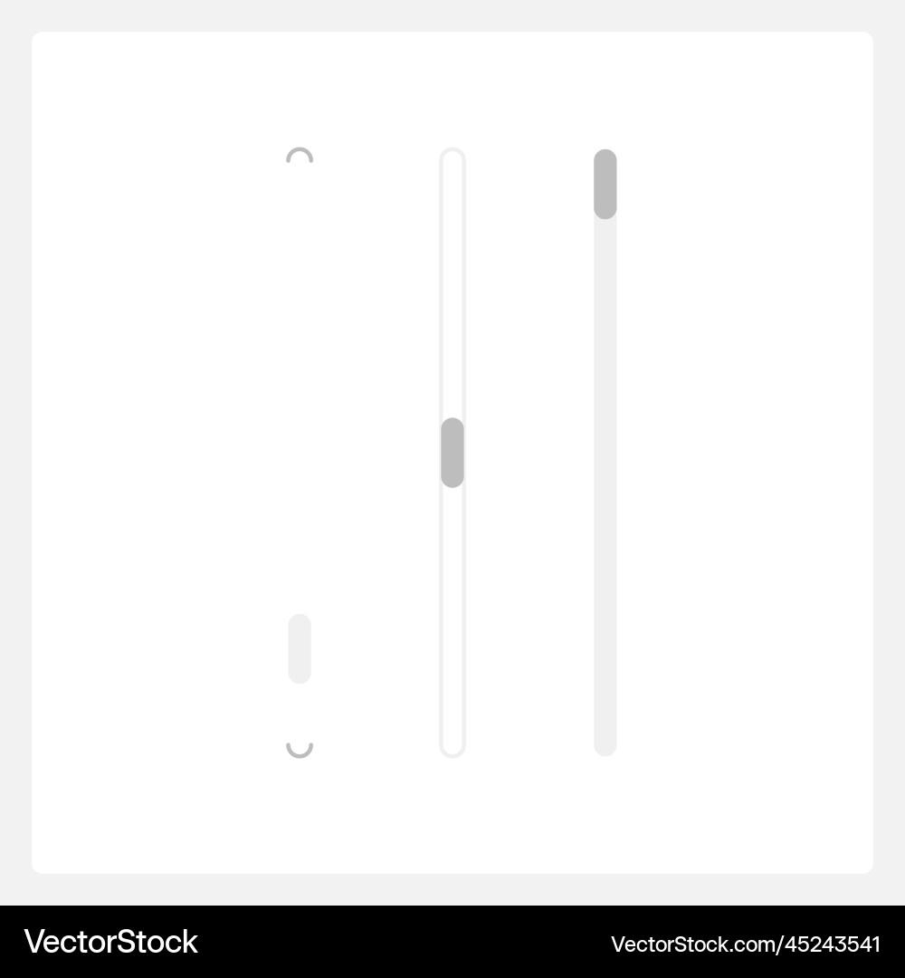 Vertical Scrollbar UI Element vector image