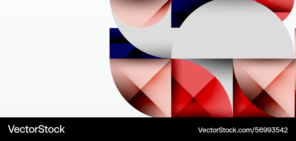 Abstract geometric shapes overlap creating Vector Image