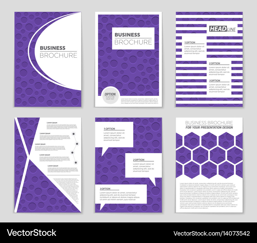 Abstract layout background set for art Vector Image