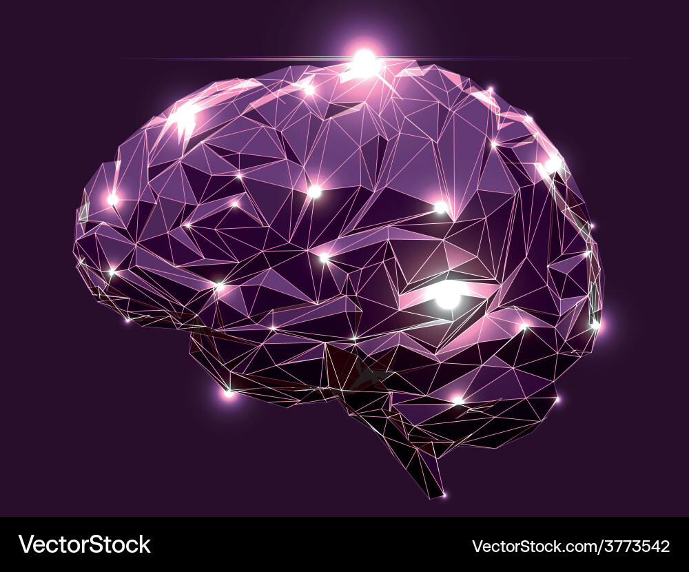 Abstract Neural Network vector image