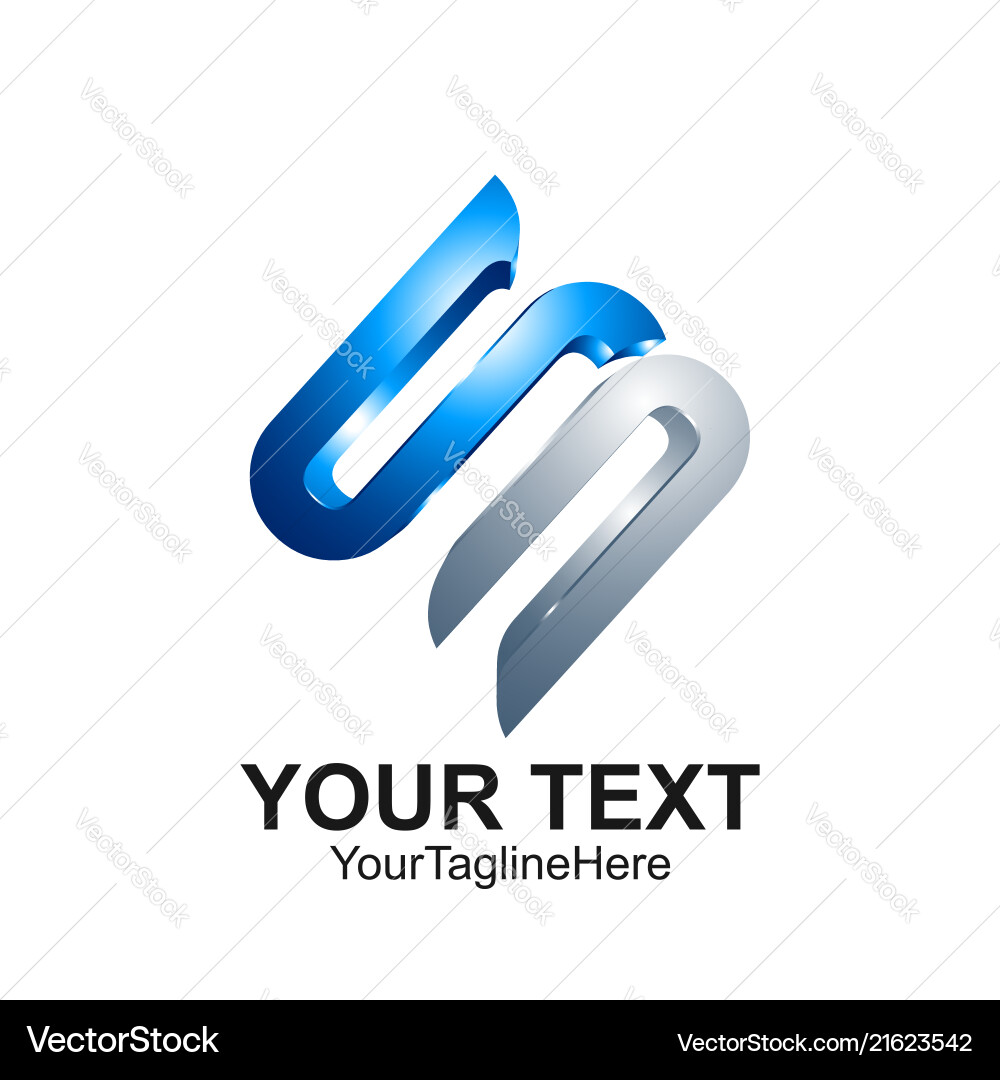 Buchstaben s Logo Design Vorlage bunt silber blau Buchstaben s Logo Design Vorlage bunt silber blau vektorbild