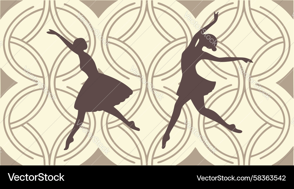 Dynamic Dancer Pattern Vector Image