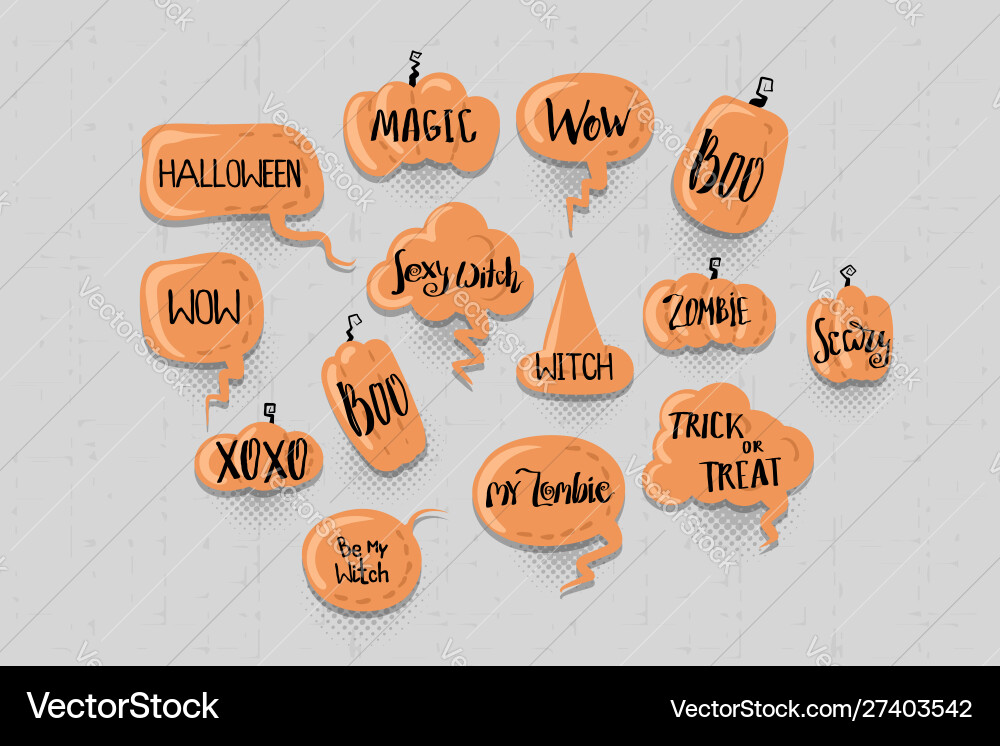 Happy halloween Comic Sprachblase für Text Happy halloween Comic Sprachblase für Text vektorbild