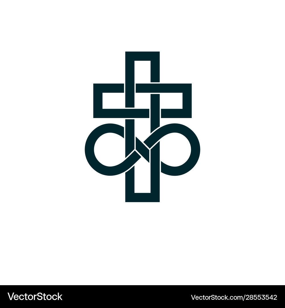 Immortal god conceptual symbol combined Immortal god conceptual symbol combined vector image