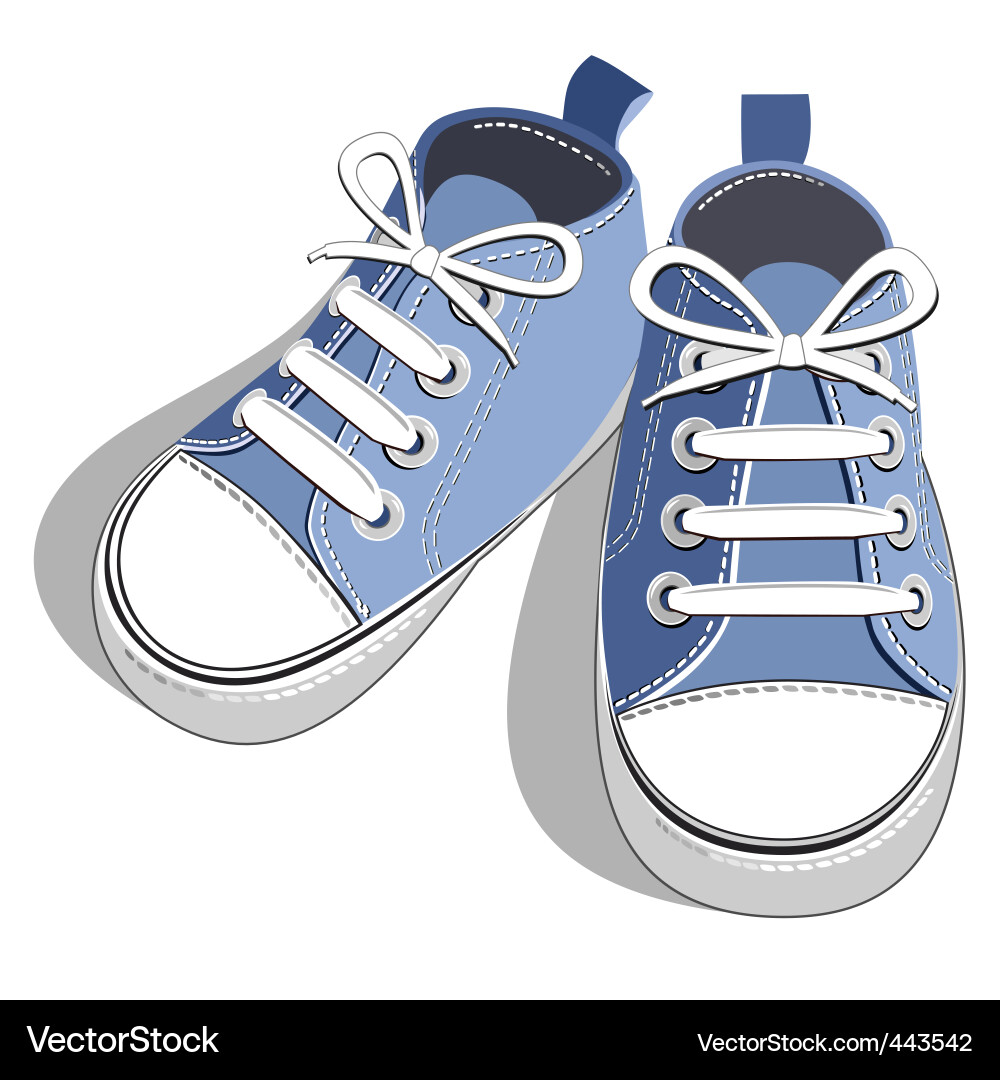 Kids shoes vector image