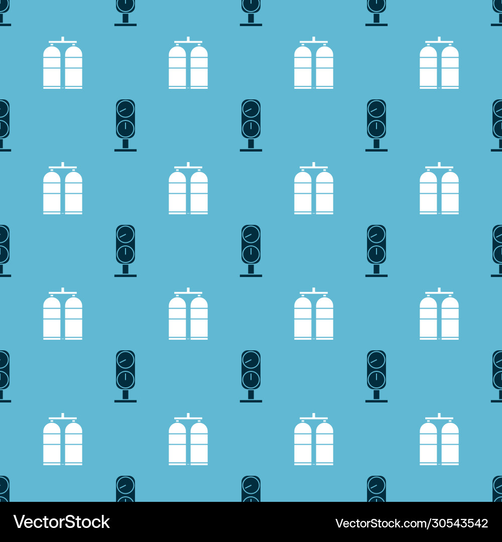 Set gauge scale and aqualung on seamless pattern Set gauge scale and aqualung on seamless pattern Vector Image