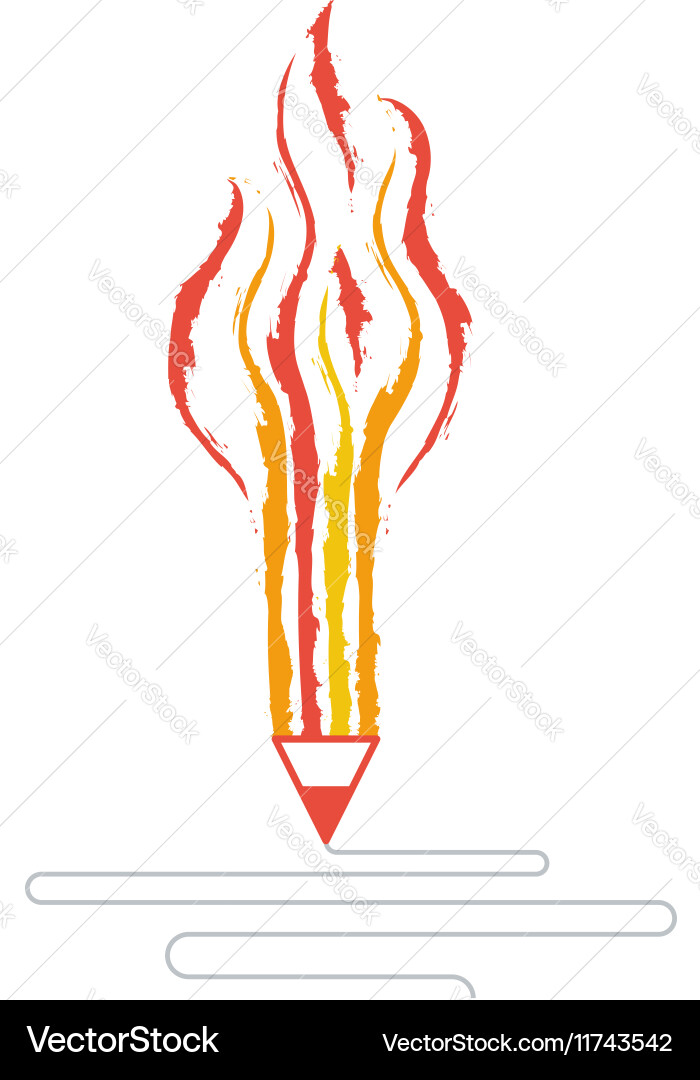 Writing skills development painting class icon vector image
