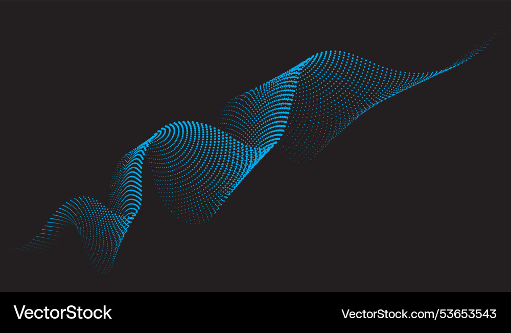 Abstract isometric 3d particle line graph Vector Image