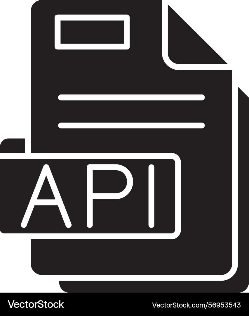 Api icon design vector image