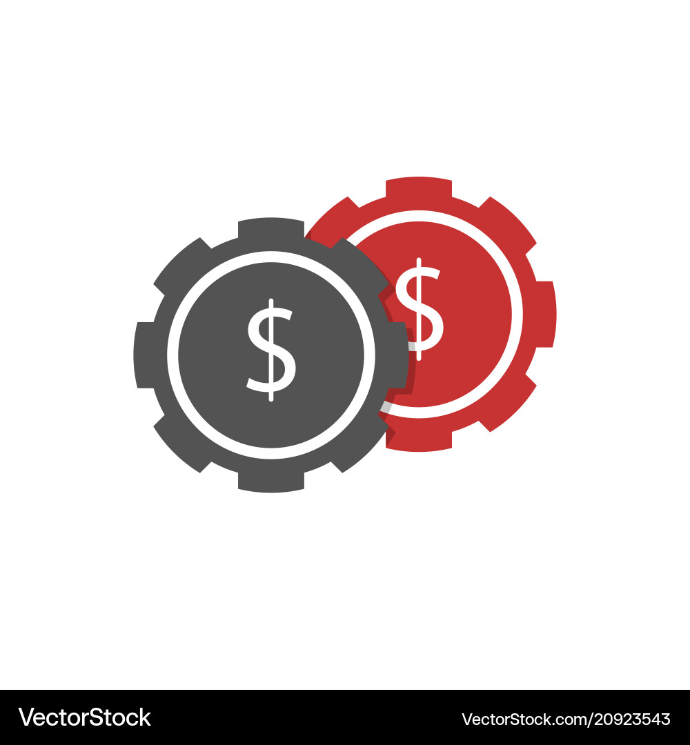 Casino-Chips-Symbol Casino-Chips-Symbol vektorbild