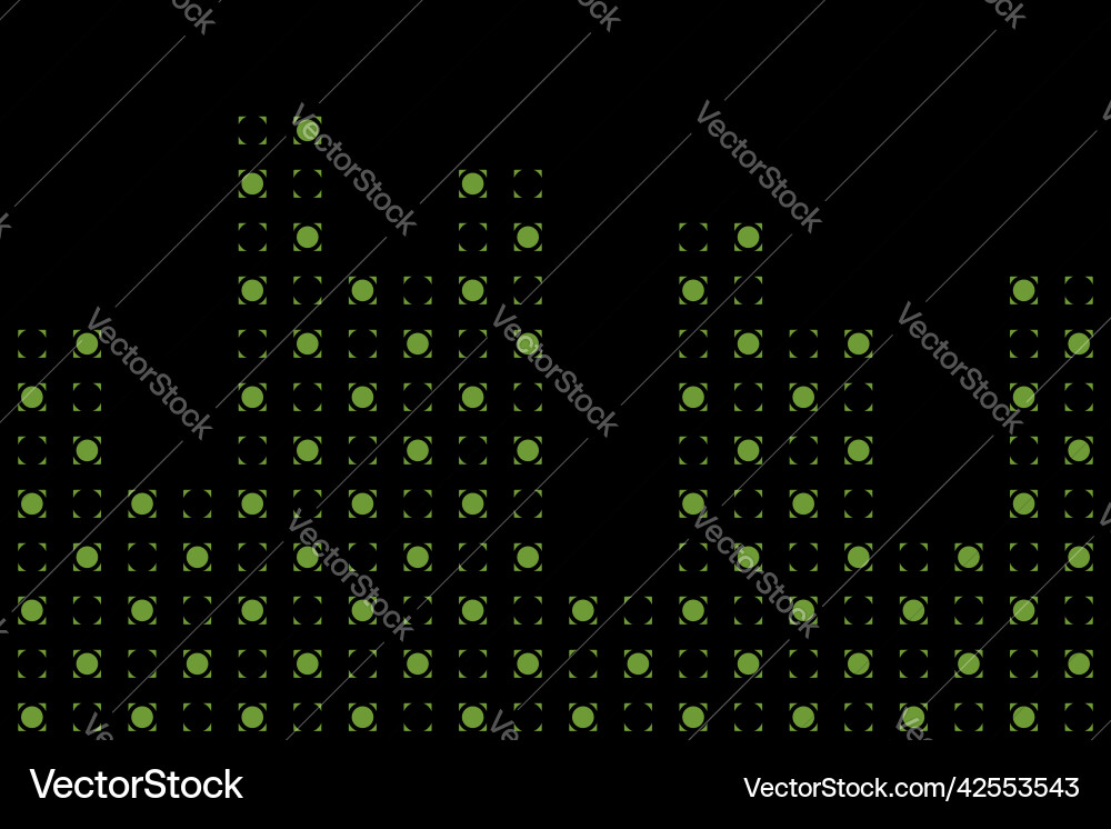 Circle in frame shape pattern fabric Circle in frame shape pattern fabric vector image