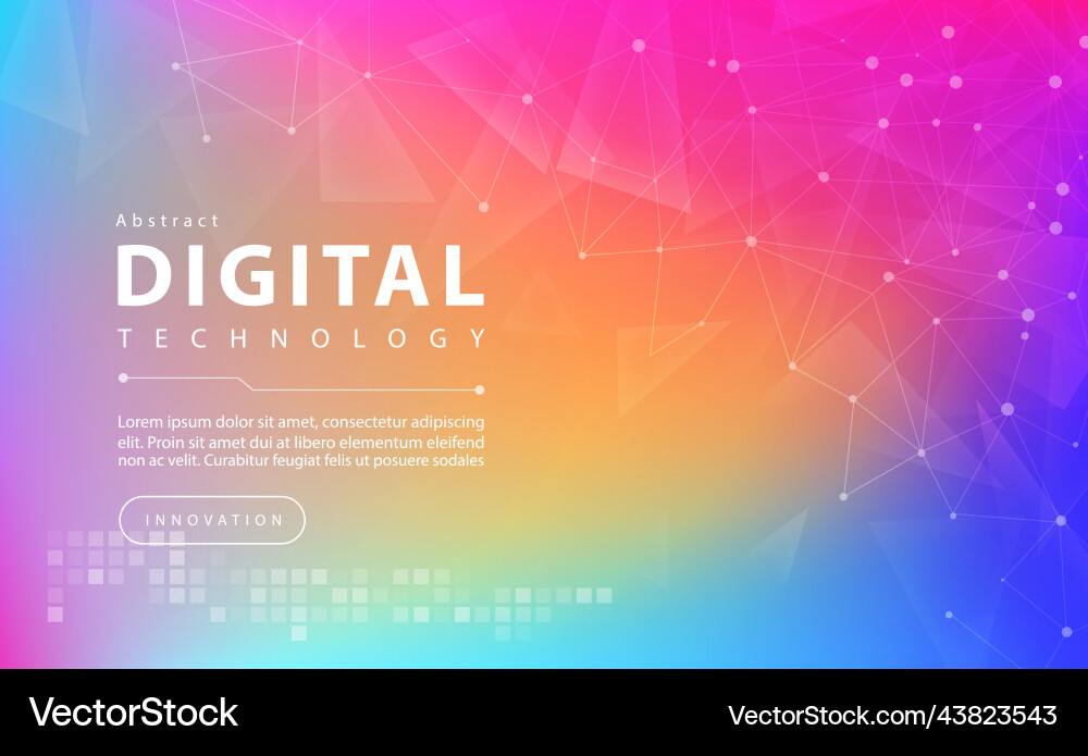 Digital Technology Abstract Circuit Background vector image