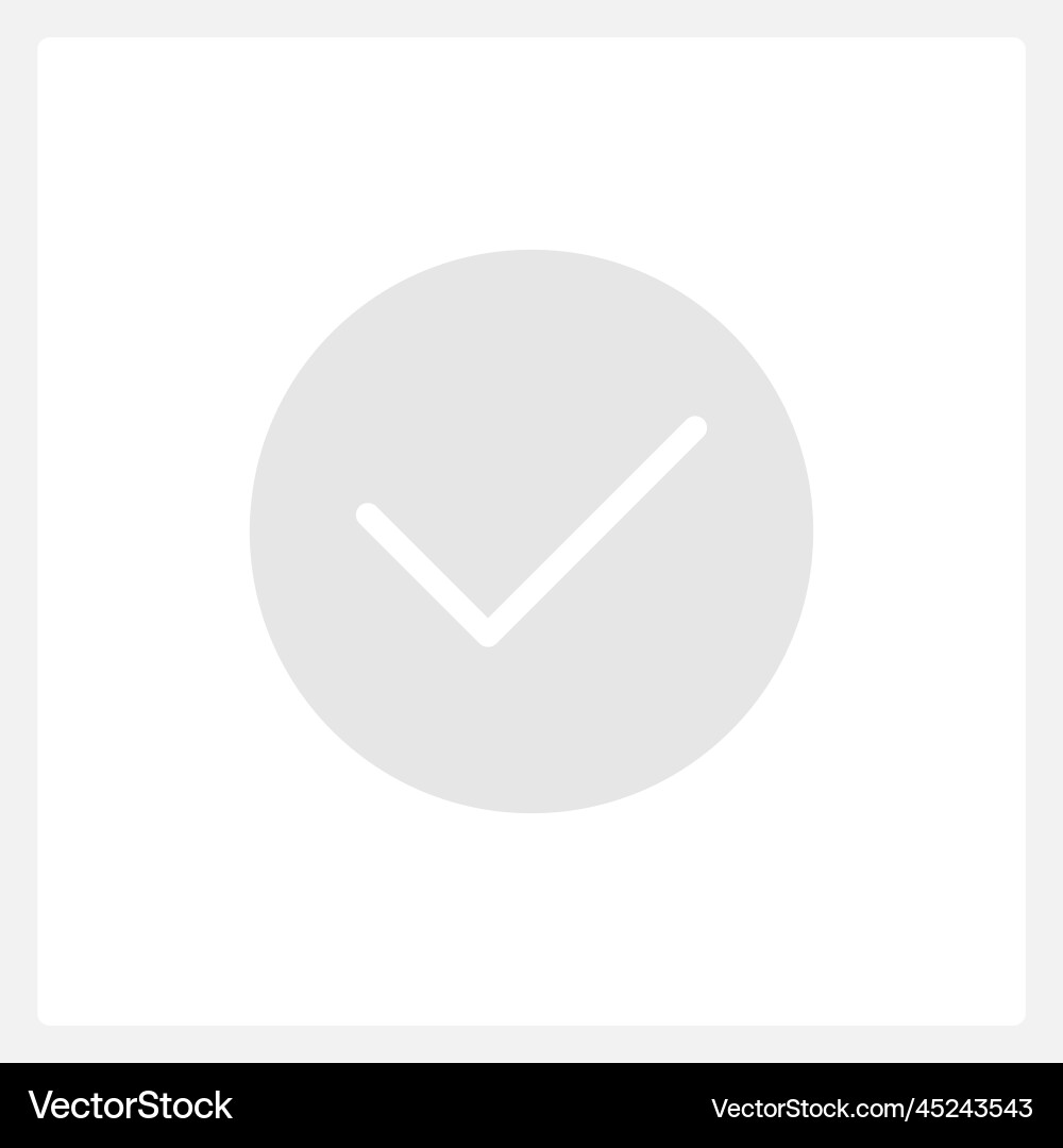 Disabled confirm button ui element template Vector Image