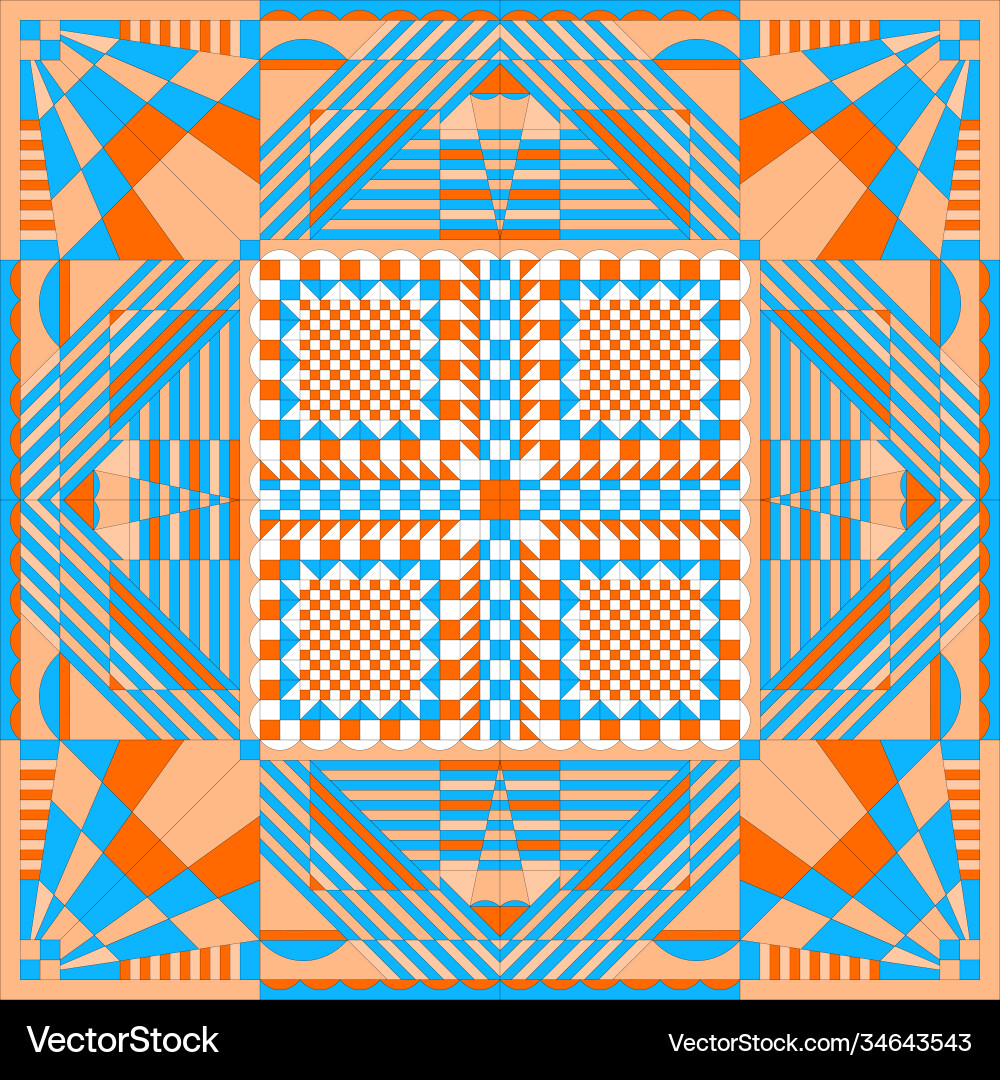 Geometric Triangle Pattern vector image