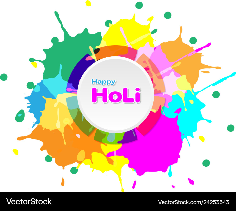 Holi color background for festival of india Holi color background for festival of india vector image