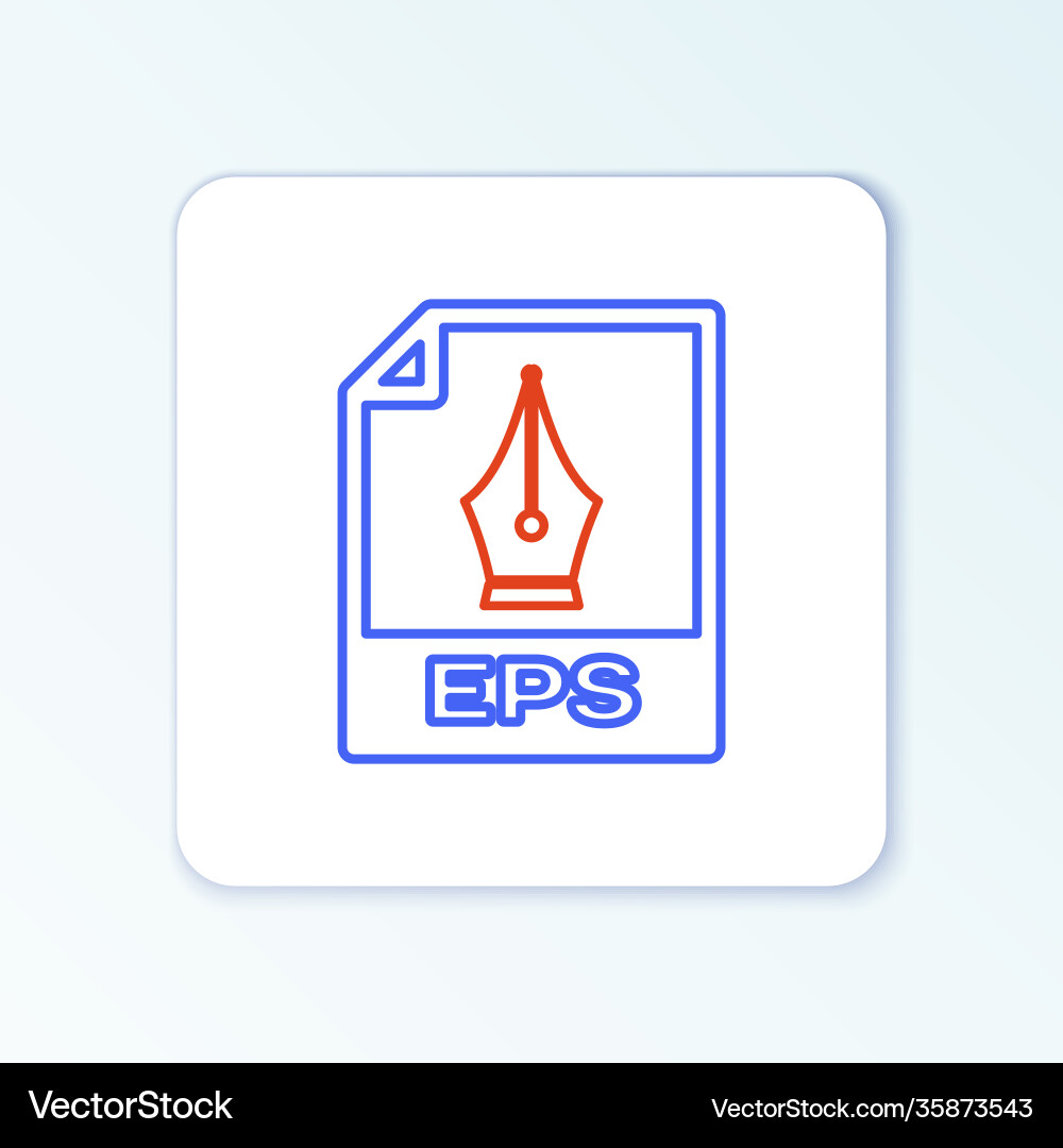 Line eps file document download button icon Line eps file document download button icon vector image